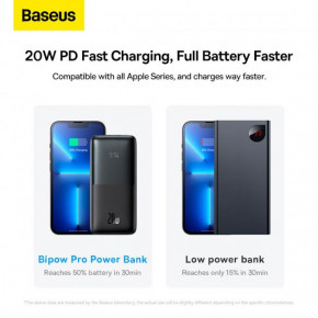  BASEUS Bipow Pro Digital Display Fast Charge Power Bank 10000mAh |2USB/Type-C, QC/PD, 20W/3A| (PPBD040201)  10
