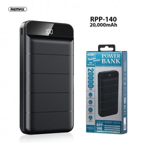   Remax Leader Series with Display 20000mAh RPP-140 |2USB/1Type-C, 2.1A| black (25078)