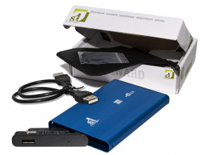    1StCharger SATA HDD/SSD 2.5 USB 2.0 Blue (HDE1STU2520BB) (0)