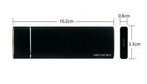     M.2  USB 3.0 Micro BM (F) Gen2, 5 Gb/s, 2TB, B key NGFF Black (S1001) (2)