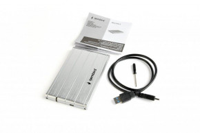   Gembird SATA HDD 2.5, USB 3.0, , Silver (EE2-U3S-5-S) 6