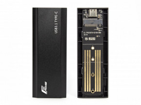   Frime M.2 NVMe PCIe, USB 3.2 Type-C, Metal, Black (FHE300.M2UC) 3