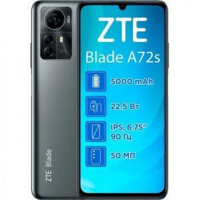  ZTE Blade A72s 4/128Gb Grey NFC 