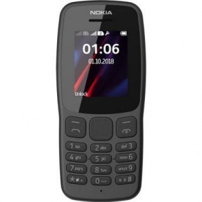   Nokia 106 Dual SIM Gray TA-1114 (16NEBD01A02)