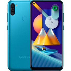  Samsung SM-M115F (Galaxy M11 3/32Gb) Blue (SM-M115FMBNSEK)