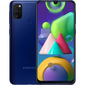  Samsung SM-M215F (Galaxy M21 4/64Gb) Blue (SM-M215FZBUSEK)