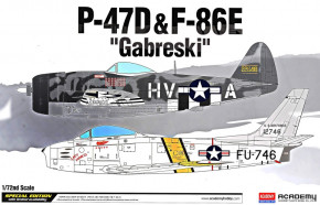 : P-47D  F-86E Gabreski ACADEMY (AC12530)