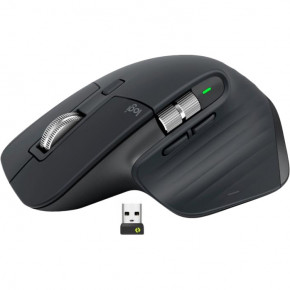  Logitech MX Master 3S Ergonomic Wireless Optical Mouse Black (910-006556)