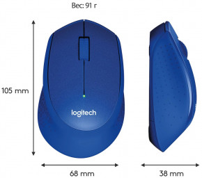  Logitech M330 Silent Plus blue (910-004910) 9