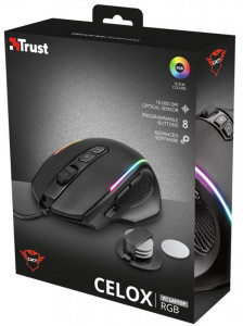  Trust GXT 165 Celox RGB (23092) Black USB 8