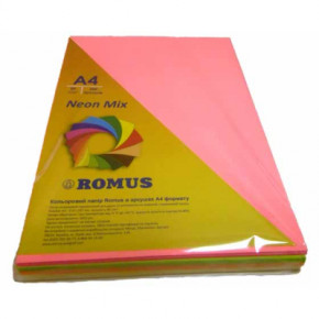  Romus A4 80 /2 200sh 4colors Mix Neon (R50935)