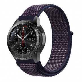  Nylon Style BeCover  Xiaomi iMi KW66 / Mi Watch Color / Haylou LS01/LS02 / Haylou Smart Watch Solar LS05 Deep Blue (705883)
