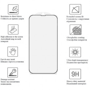   Drobak Matte Glass A+ Apple iPhone 14 Pro Max (Black) (292947) 5