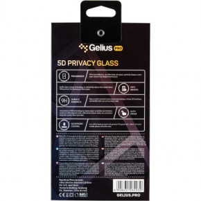   Gelius Pro 5D Privasy Glass for iPhone XS Max Black (00000070959) 5