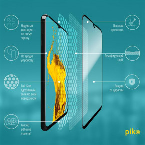   Piko Samsung Galaxy A50 SM-A505 Black Full Glue, 0.3mm, 2.5D (1283126492198) 4