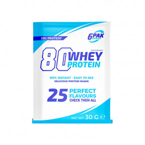  6PAK Nutrition 80 Whey Protein 30   