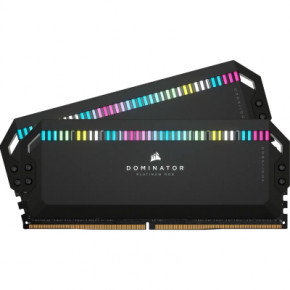     DDR5 64GB (2x32GB) 6600 MHz Dominator Platinum RGB Black Corsair (CMT64GX5M2B6600C32) 5