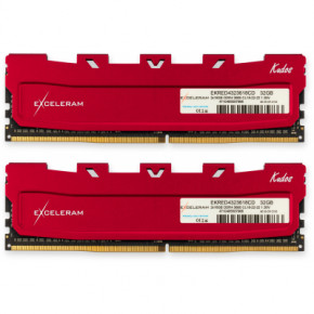     eXceleram DDR4 32GB (2x16GB) 3600 MHz Red Kudos (EKRED4323618CD)