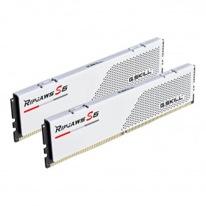   G.Skill Ripjaws S5 White DDR5-6000 64GB (2x32GB) Intel XMP CL30-40-40-96 1.4V (F5-6000J3040G32GX2-RS5W)