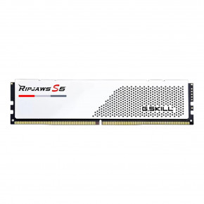   G.Skill Ripjaws S5 White DDR5-6000 64GB (2x32GB) Intel XMP CL30-40-40-96 1.4V (F5-6000J3040G32GX2-RS5W) 4