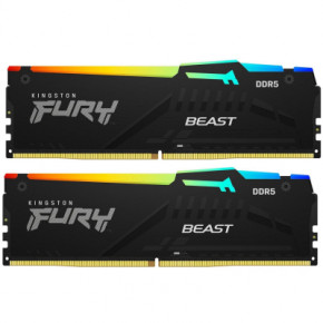     DDR5 16GB (2x8GB) 5200 MHz FURY Beast RGB Kingston Fury (ex.HyperX) (KF552C40BBAK2-16)