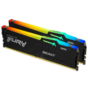     DDR5 16GB (2x8GB) 5200 MHz FURY Beast RGB Kingston Fury (ex.HyperX) (KF552C40BBAK2-16) 3