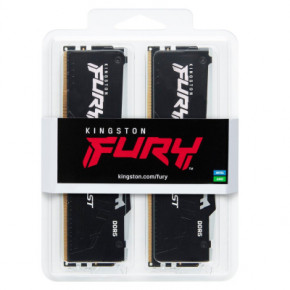     DDR5 16GB (2x8GB) 5200 MHz FURY Beast RGB Kingston Fury (ex.HyperX) (KF552C40BBAK2-16) 5
