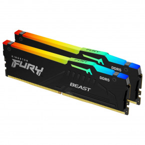  ' Kingston Fury Beast Black RGB DDR5-6000 64GB (2x32GB) 40-40-40 1.35V XMP