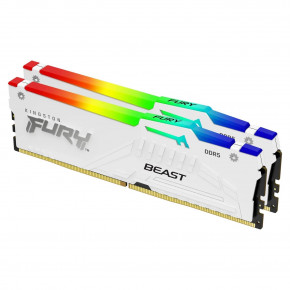  ' Kingston FURY Beast White RGB DDR5-5200 64GB (2x32GB) CL40-40-40 1.25V XMP