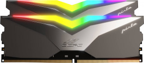   DDR5  32Gb 6200MHz (2*16Gb) OCPC PISTA RGB C36 Titan, Retail Kit (MMPT2K32GD562C36T)