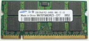   SO-DIMM 2GB/800 DDR2 Samsung (M470T5663RZ3-CF7) Refurbished (0)