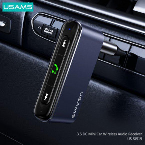  Usams US-SJ519 3.5DC Mini Car Wireless Audio Receiver Gray (SJ519JSQ01) 5