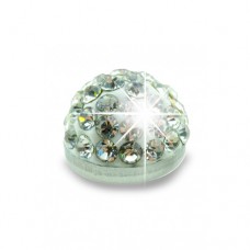  Biojoux Trendy Crystal Half Ball 8 mm White
