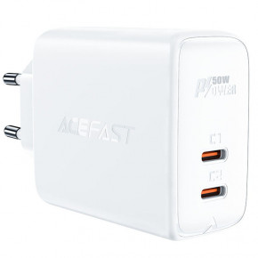 Acefast A29 PD50W GaN (USB-C+USB-C) dual port White 3