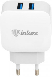   Inkax CD-35 Travel charger 2USB 2.1A White