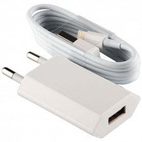     LogicPower 1USB 1A -005 White (LP5191) + cable Lightning (0)