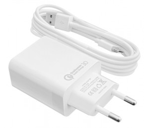    LogicPower QC (1USBx3A) -010 White (LP9467) +  USB Type-C 2
