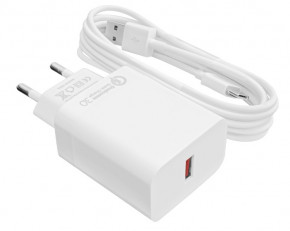    LogicPower QC (1USBx3A) -010 White (LP9467) +  USB Type-C 2 3