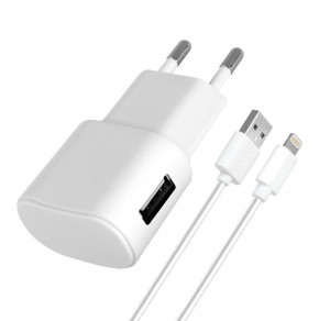    Florence 1USB 1A White FW-1U010W-L + cable Lightning