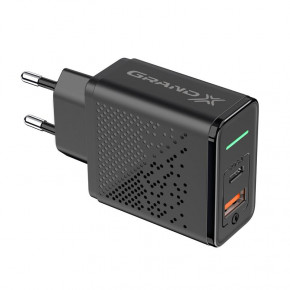   Grand-X Power Delivery 6--1 PD 3.0, Q3.0 1USB Type-C 18W Black