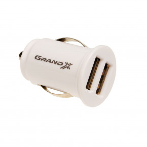    Grand-X 2USB 2.1A White (CH02WC) + cable MicroUSB