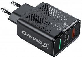    Grand-X Power Delivery 6--1 PD 3.0 Q3.0 AFCSCPFCPVOOC 1USB+1TypeC 18W  8