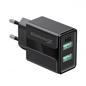   Grand-X 5V 2,1A USB Black (CH-15B)	