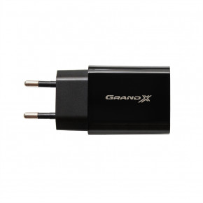    Grand-X (2USB 2.4A) Black (CH45LTB) +  Lightning 6