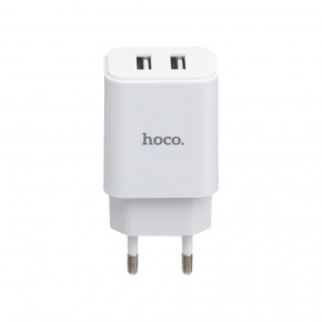    2USB Hoco C62A cable Lightning 2.1A White