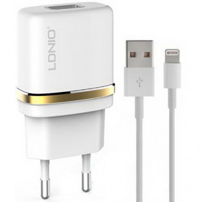   Ldnio Ligtning cable DL-AC50  |1USB, 1A| white (14496)