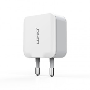   Ldnio Micro USB cable  A2201 |2USB, 2.4A| white (25117)