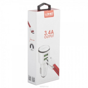   LDNIO DL-C29 + Micro  2 USB 3.4A White (BS-000040280) 3