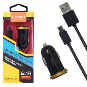   LDNIO DL-C22 + Micro  2 USB 2.1A Black (BS-000057141)