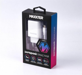    Maxxter (1USB2.4) QC3.0 White (WC-QC-AtC-01) +  USB Type-C 5